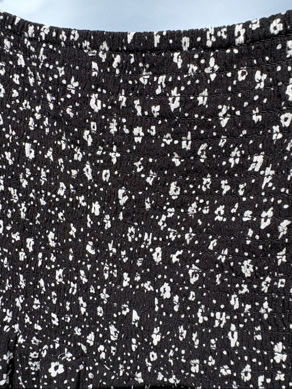 American Eagle Black and White Floral Mini Sundress Size XL - Picture 6 of 8